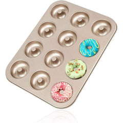 Mini Donut Pan - Nonstick 6 Cavity - Carbon Steel.