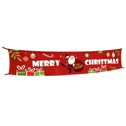 Christmas Santa Claus Letter Porch Door Background Hanging Banner Party Decor-A.