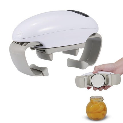 Electric Jar Opener One Touch Jar Opener white.
