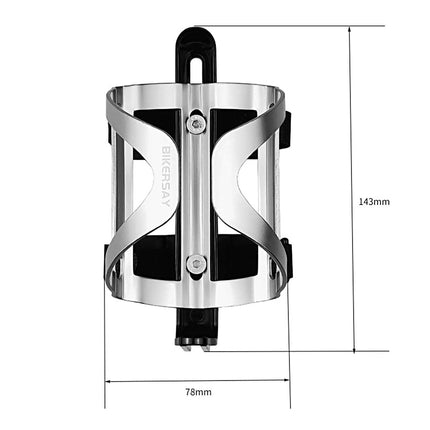 BIKERSAY Bike Water Bottle Holder Good Toughness Anti Fall Ultralight Opening Adjustable Bicycle Cup Holder for Riding.