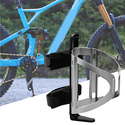 BIKERSAY Bike Water Bottle Holder Good Toughness Anti Fall Ultralight Opening Adjustable Bicycle Cup Holder for Riding.