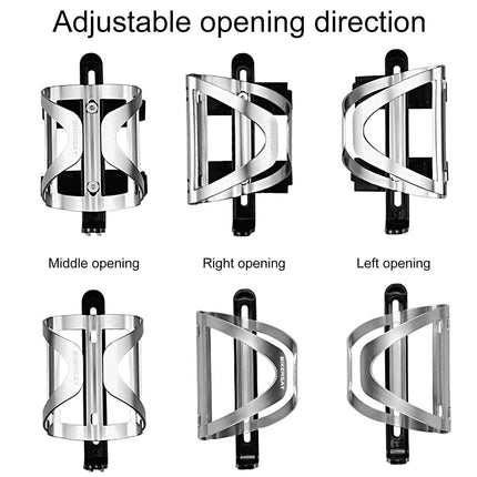 BIKERSAY Bike Water Bottle Holder Good Toughness Anti Fall Ultralight Opening Adjustable Bicycle Cup Holder for Riding.