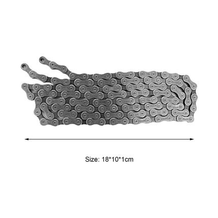 Mountain Bike Chain Electroplating Flexible Sturdy 116 Links Steel Anti Corrosion Bicycle Chain for Cycling - D.