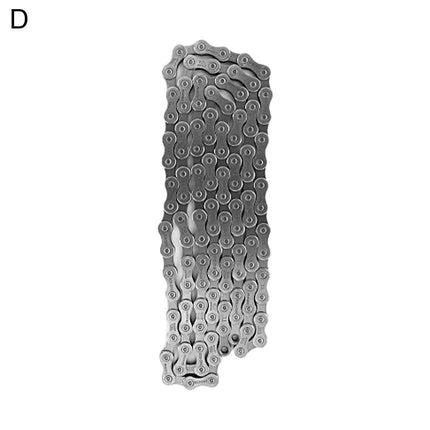 Mountain Bike Chain Electroplating Flexible Sturdy 116 Links Steel Anti Corrosion Bicycle Chain for Cycling - D.