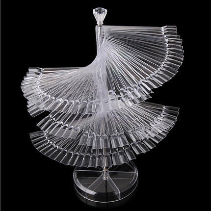 Gel Polish Display Stand Smooth Edge Reusable-Transparent.