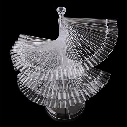 Gel Polish Display Stand Smooth Edge Reusable-Transparent.