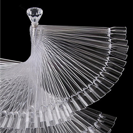 Gel Polish Display Stand Smooth Edge Reusable-Transparent.