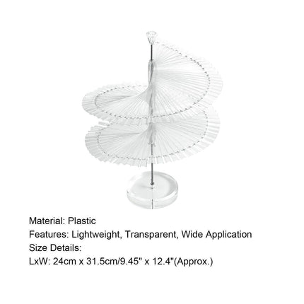 Gel Polish Display Stand Smooth Edge Reusable-Transparent.