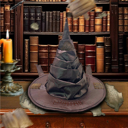 Halloween Wizard Hat Retro-style Adult Witch Hat Pointy Hat With Patch Beggar Hat For Cosplay Halloween Costumes.