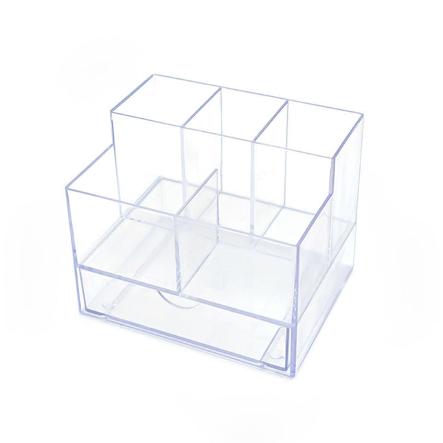Makeup Organizer Drawer Type Large Capacity - Transparent.
