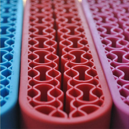 Silicone Nail Pen Holder Makeup Brush Display Stand Storage Case Desk Organizer-Pink.