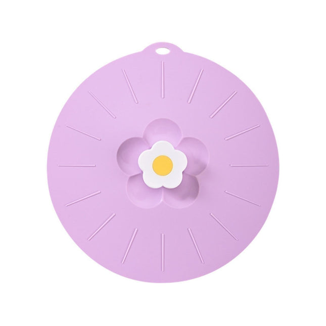 Anti Spill Cover Flexible Keep Freshness - Purple S.