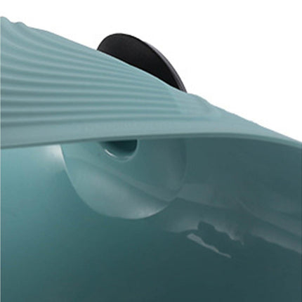 Pot Lid Reusable Heat-resistant Silicone Leak Proof Fresh-keeping Cover for Kitchen-Light Blue XL.