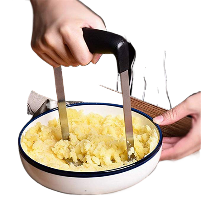 Stainless Steel Puree Potato Masher Kitchen Tool Vegetables Fruits Ricer Presser.