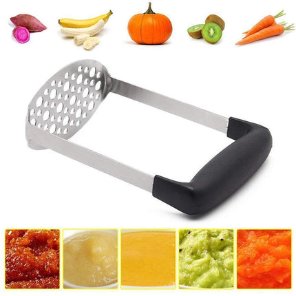Stainless Steel Puree Potato Masher Kitchen Tool Vegetables Fruits Ricer Presser.