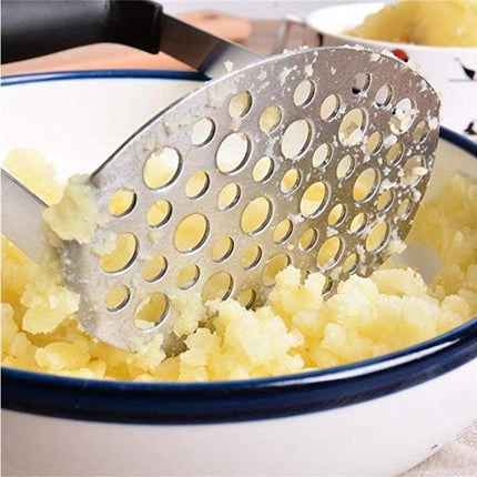 Stainless Steel Puree Potato Masher Kitchen Tool Vegetables Fruits Ricer Presser.