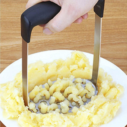 Stainless Steel Puree Potato Masher Kitchen Tool Vegetables Fruits Ricer Presser.