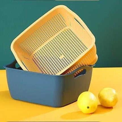 Kitchen Strainer Set - Double-Layer Plastic - Detachable.