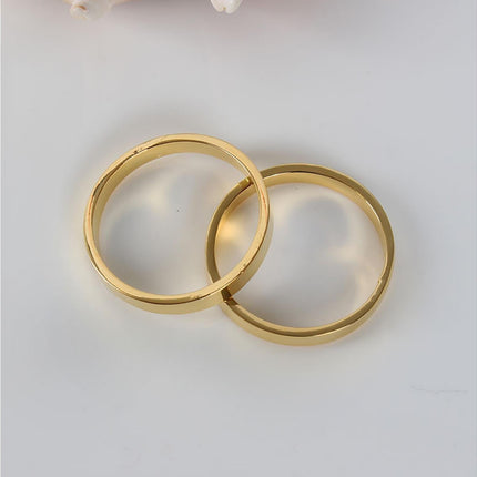 6Pcs Napkin Buckle Portable Easy to Clean Metal Buffet Table Setting Napkin Ring for Weddings-Golden.