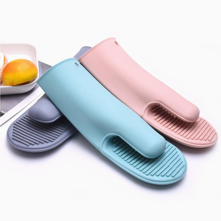 Heat Resistant Silicone Non-slip Oven Grilling BBQ Mitts Cooking Baking Gloves-Green.