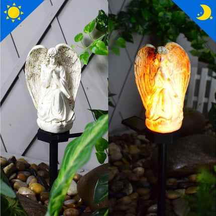 Solar Angel Stake Light Garden Decor - A.