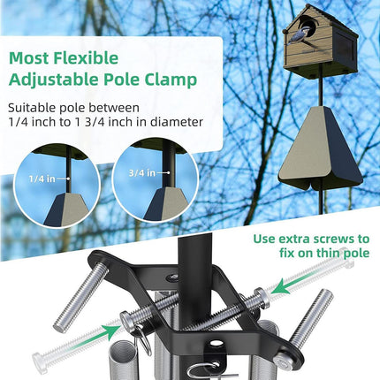 Squirrel Baffle Smooth Surface Bird Feeder Guard - A.