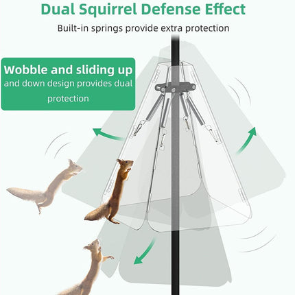 Squirrel Baffle Smooth Surface Bird Feeder Guard - A.