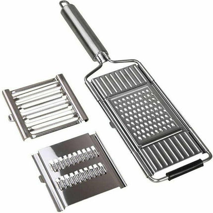 Multi-Purpose Vegetable Slicer Peeler Stainless Steel Grater Shredder Cutter.