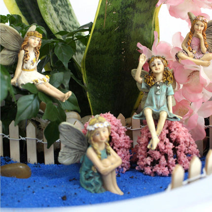 6Pcs Miniature Fairy Garden Figurines - 1 Set.