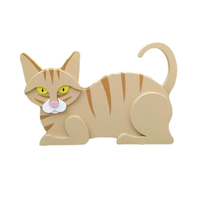 Flower Pot Cat Shape Garden Decoration - F.