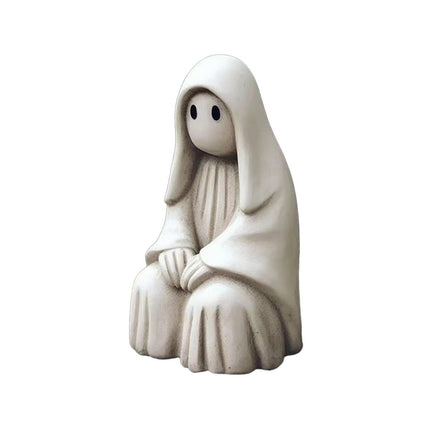 Spooky Ghost Garden Sculpture Halloween Ornament - D.