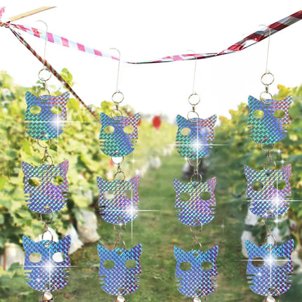 4Pcs Owl Bird Repellent Reflective Discs - 4pcs.