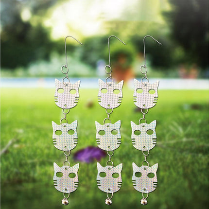 4Pcs Owl Bird Repellent Reflective Discs - 4pcs.