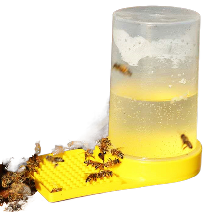 3Pcs Bee Waterers Beekeeping Equipment - Yellow.