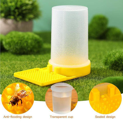 3Pcs Bee Waterers Beekeeping Equipment - Yellow.