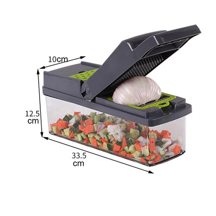 Vegetable Slicer, Onion Mincer Chopper, Vegetable Chopper, Cutter, Dicer, Egg Slicer with Container.