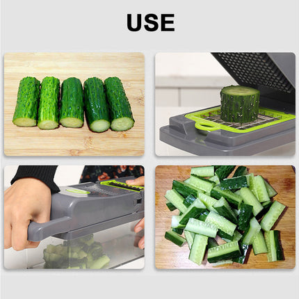 Vegetable Slicer, Onion Mincer Chopper, Vegetable Chopper, Cutter, Dicer, Egg Slicer with Container.