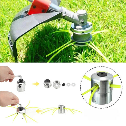 1 Set Grass Trimmer Head Cylindrical - Silver.