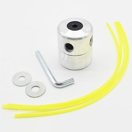1 Set Grass Trimmer Head Cylindrical - Silver.