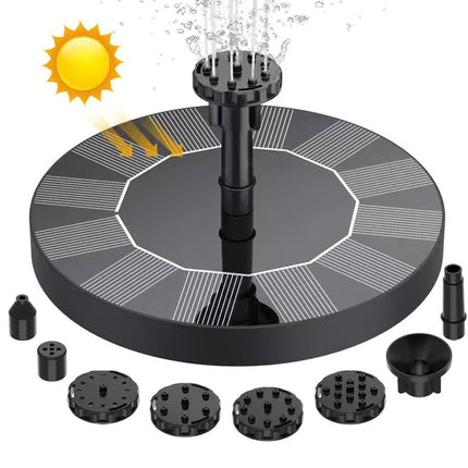 Water Fountain Solar Pump - Black.