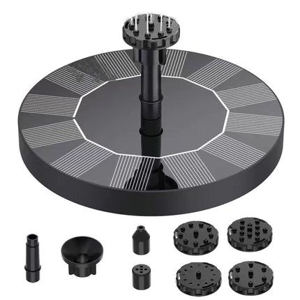 Water Fountain Solar Pump - Black.