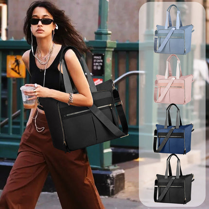 Travel Bag - Women's Travel Bag - Sports & Fitness Bag - Yoga Bag - Sports Bag - Carry-On Luggage - Waterproof & Durable - 40x21x34 cm - Dry/Wet Separation Luggage - Weekend Bag - black.