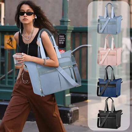 Travel Bag - Women's Travel Bag - Sports & Fitness Bag - Yoga Bag - Sports Bag - Carry-On Luggage - Waterproof & Durable - 40x21x34 cm - Dry/Wet Separation Luggage - Weekend Bag - sky blue.