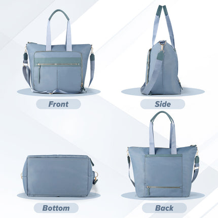 Travel Bag - Women's Travel Bag - Sports & Fitness Bag - Yoga Bag - Sports Bag - Carry-On Luggage - Waterproof & Durable - 40x21x34 cm - Dry/Wet Separation Luggage - Weekend Bag - sky blue.