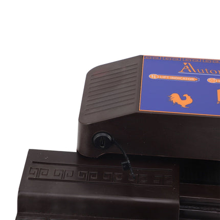Automatic Chicken Coop Door Remote Control Light Sensing Timer Setting Auto Coop Door Opener Dark Brown