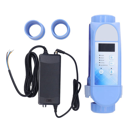 Pool Chlorinator System Automatic Self Adapting Operation Salt Water Pool Chlorine Generator for Swimming Pool 100‑240V EC Pro 16