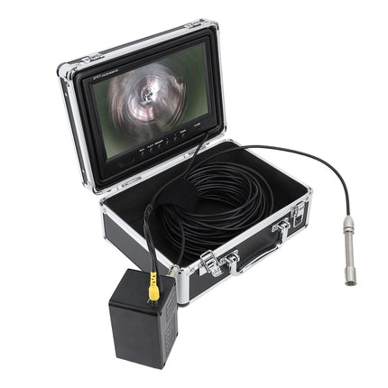 Endoscope Camera 17mm 20M 9 Inch HD Display IP68 Waterproof Borescope Drain Sewer Pipe Inspection Camera with LED Lights for Plumbers AC