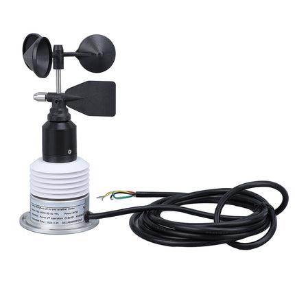 5 in 1 Weather Meter with Cable Wind Speed Wind Direction Temperature Humidity Air Pressure Multifunction Wired Weather Sensor