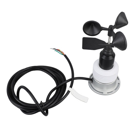 5 in 1 Weather Meter with Cable Wind Speed Wind Direction Temperature Humidity Air Pressure Multifunction Wired Weather Sensor