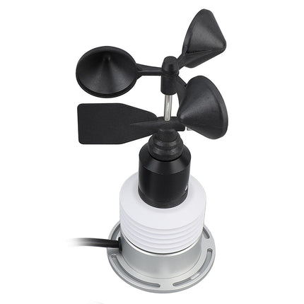 5 in 1 Weather Meter with Cable Wind Speed Wind Direction Temperature Humidity Air Pressure Multifunction Wired Weather Sensor